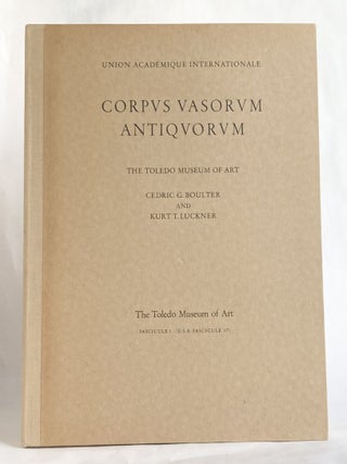 CORPUS VASORUM ANTIQUORUM Union Academique Internationale The Toledo Museum of Art Fascicule 1