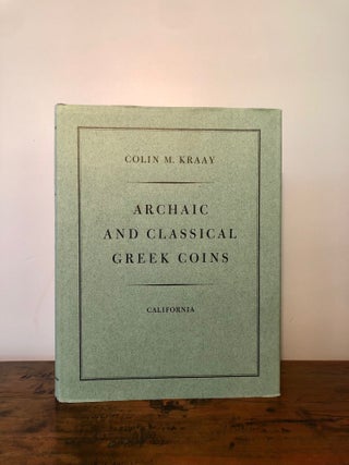 Item #10201 Archaic and Classical Greek Coins. Colin M. KRAAY