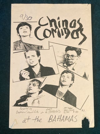 Item #10374 Original Poster - Chinas Comidas at the Bahamas. Punk Underground -- Chinas Comidas