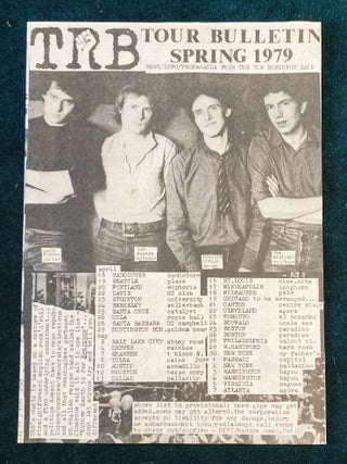 Item #10377 Tom Robinson Band Spring 1979 Tour Bulletin. Punk- New Wave Underground - Posters
