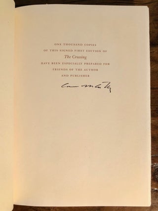Item #11072 The Crossing Volume Two The Border Trilogy [SIGNED Limited Edition]. Cormac McCARTHY