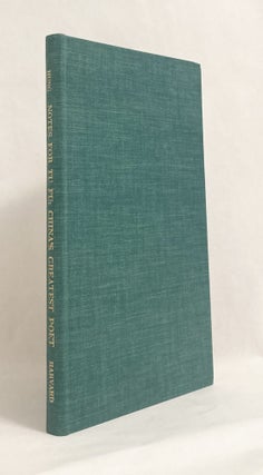 A Supplementary Volume of Notes for Tu Fu: China's Greatest Poet