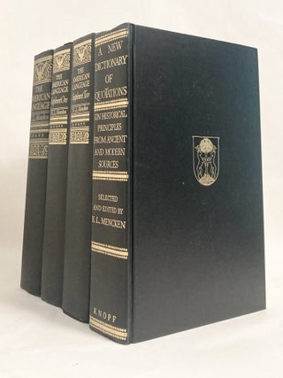 The American Language An Inquiry Into the Development of English in the United States / A New Dictionary of Quotations on Historical Principles from Ancient and Mdoern Sources