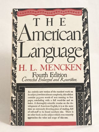 The American Language An Inquiry Into the Development of English in the United States / A New Dictionary of Quotations on Historical Principles from Ancient and Mdoern Sources