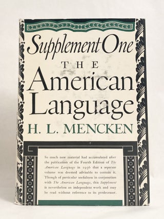The American Language An Inquiry Into the Development of English in the United States / A New Dictionary of Quotations on Historical Principles from Ancient and Mdoern Sources
