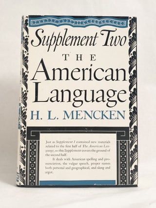 The American Language An Inquiry Into the Development of English in the United States / A New Dictionary of Quotations on Historical Principles from Ancient and Mdoern Sources