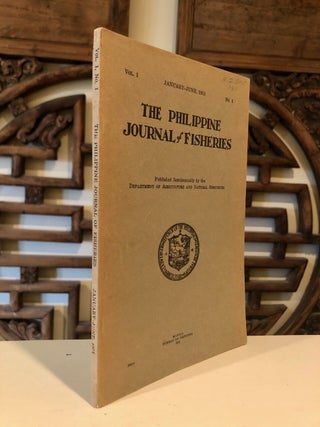 Item #1135 The Philippine Journal of Fisheries Vol. 1 No. 1. Herminio RABANAL, D. V. Villadolid...