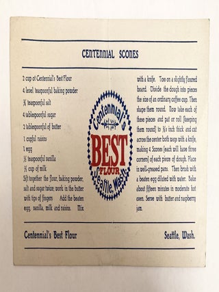 Fisher's Cooky Book - with Fisher's Blend Flour ephemera