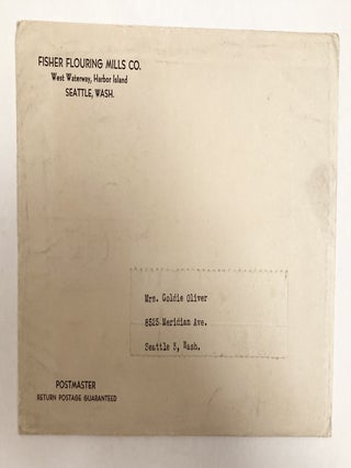 Fisher's Cooky Book - with Fisher's Blend Flour ephemera