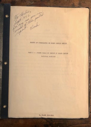 Item #11867 Survey of Petroglyphs in Chaco Canyon Region. Part I: North Walls of Canyon in Chaco...