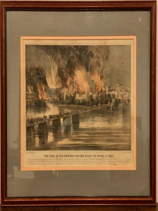 The Fall of Richmond, VA, on the Night of April 2nd, 1865.