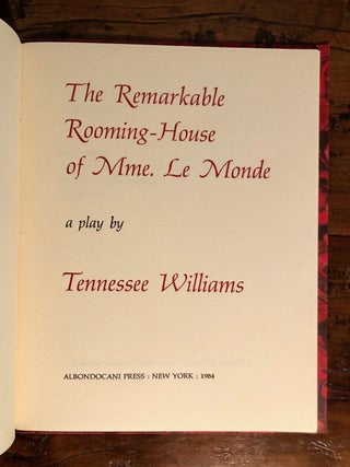 The Remarkable Rooming-House of Mme. Le Monde