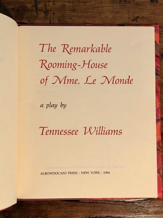 The Remarkable Rooming-House of Mme. Le Monde