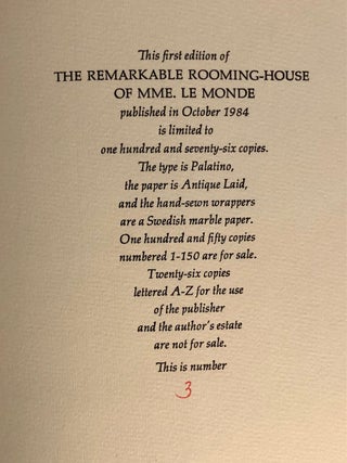The Remarkable Rooming-House of Mme. Le Monde