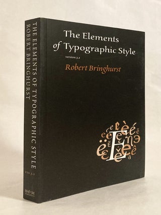 Item #11972 The Elements of Typographic Style. Robert BRINGHURST