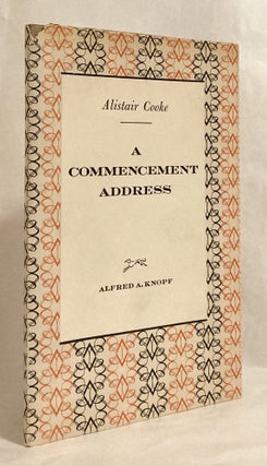 Item #11975 A Commencement Address. Alistair COOKE