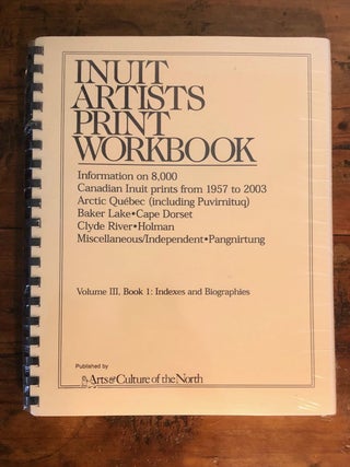 Inuit Artists Print Workbook. Volume III, Book 1 & 2. TWO Volumes