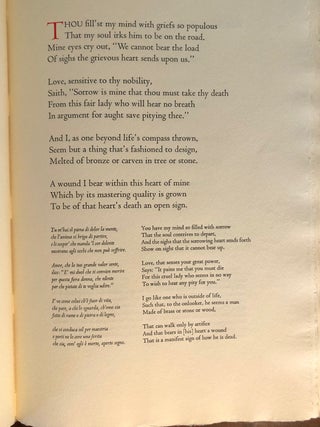 Thirty-Three Sonnets of Guido Cavalcanti