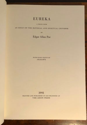 Eureka An Essay on the Material and Spiritual Universe