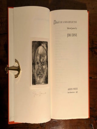Item #12099 Diary of a Non-Deflector: Selected Poems. Jim DINE