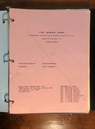 The Grass Harp - Screenplay for 1995 Movie SIGNED By Cast and Crew