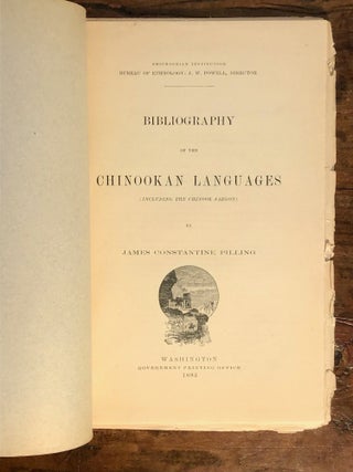 Bibliography Of The Chinookan Languages (Including The Chinook Jargon)