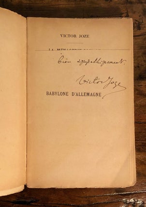 La Ménagerie Sociale: Babylone d'Allemagne Moeurs Berlinoises - INSCRIBED Copy WITH Toulouse-Lautrec Cover