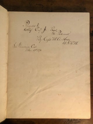 Report of the Cruise of the Revenue Marine Steamer Corwin in the Arctic Ocean in the Year 1884 - INSCRIBED