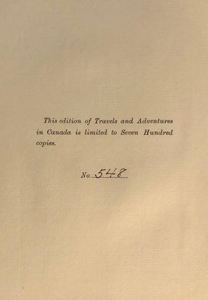 Travels and Adventures in Canada and the Indian Territories between the Years 1760 and 1776