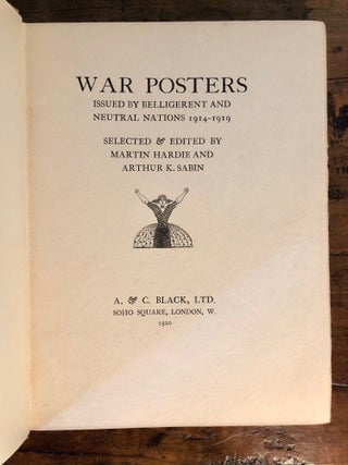 War Posters Issued by Belligerent and Neutral Nations 1914 - 1919