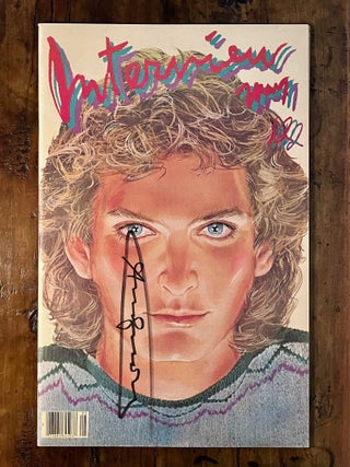 Item #12630 Interview Magazine, Vol. XI, No. 5, May 1981, Rex Smith Cover SIGNED by Warhol. Andy...