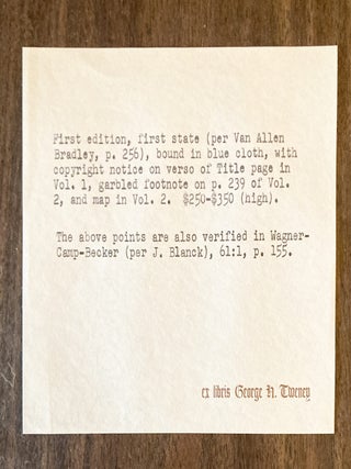 Astoria, or Anecdotes of an Enterprise Beyond the Rocky Mountains - George Tweney's Copy