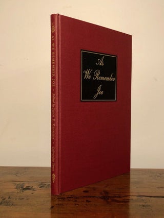 Item #12713 We Remember Joe. John F. KENNEDY