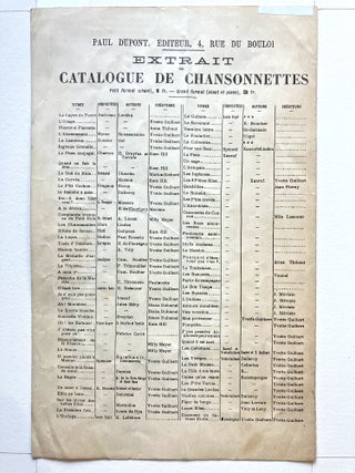 Adolphe ou le jeune homme triste Cr&eacute;e par Yvette Guilbert [sheet music]