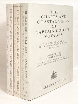 Item #12770 The Charts and Coastal Views of Captain Cook's Voyages The Voyage of the...