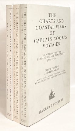Item #12770 The Charts and Coastal Views of Captain Cook's Voyages The Voyage of the...