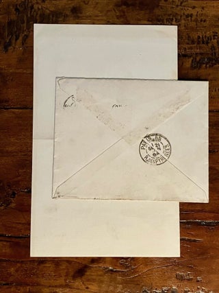 Autograph Letter Signed from Henri Toulouse-Lautrec to Gustave Geffroy 21 June 1894 regarding Yvette Guilbert Proofs - ALS