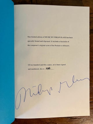 Music by Philip Glass - SIGNED Limited Edition