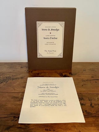 Item #12915 Morte de Smudgie with "Morte d'Arthur" by Alfred, Lord Tennyson - SIGNED by Atwood....