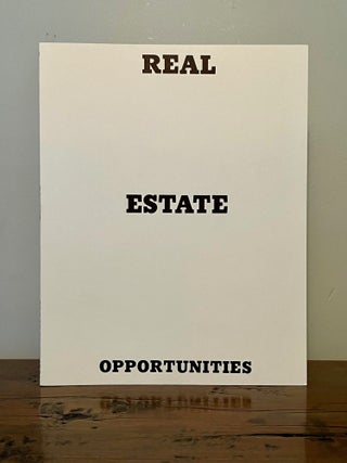 Item #12921 Real Estate Opportunities - WITH Original Glassine Jacket. Edward RUSCHA