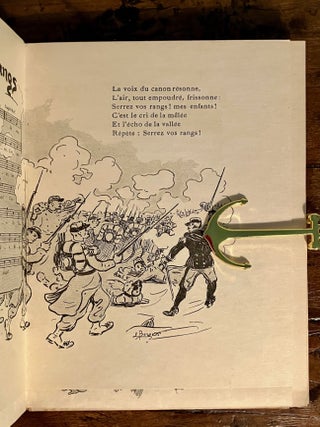 Sur la Route Chansons et Monologues Dessins de Borgex - Limited Edition SIGNED by Bruant and Borgex in Custom Slipcase