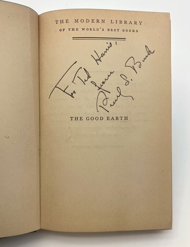 Item #13051 The Good Earth [ASSOCIATION COPY]. Pearl S. BUCK.
