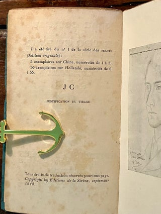 Le Coq et l'Arlequin - Notes Autour de la musique Avec un Portrait de l'Auteur et Deux Monogrammes par P. Picasso
