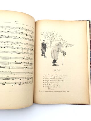 Chansons et Monologues d'Aristide Bruant Paroles et Musique - Illustrations des meilleurs Artistes [Full series 1-150 bound in three volumes]