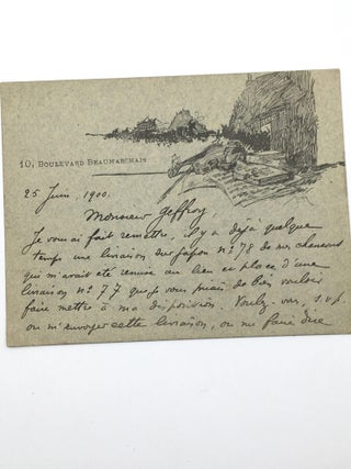 Autograph Letter Signed by Aristide Bruant, with Ephemera - Lot of Four Items