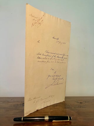 Autograph Letter Signed by John Barrow, English Statesman and Promoter of Arctic Exploration, 1836