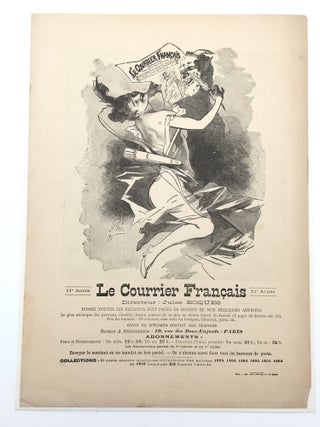 Item #13394 Le Courrier Fran&ccedil;ais Advertisement. Jules CHERET