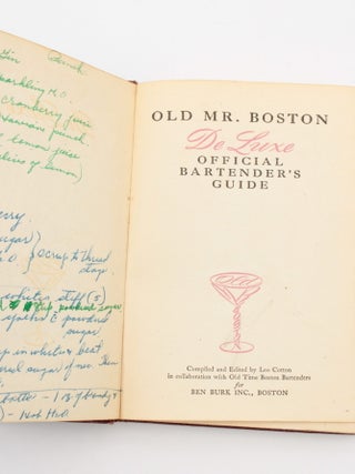 Old Mr. Boston De Luxe Official Bartender's Guide