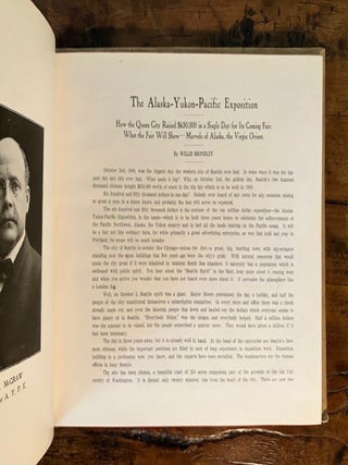 General History, Alaska Yukon Pacific Exposition. Meet Me in Seattle 1909 [Publisher's Sales Copy]