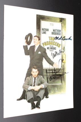 Item #13565 The Producers: the new Mel Brooks musical [Souvenir Program - SIGNED by Brooks, Lane...